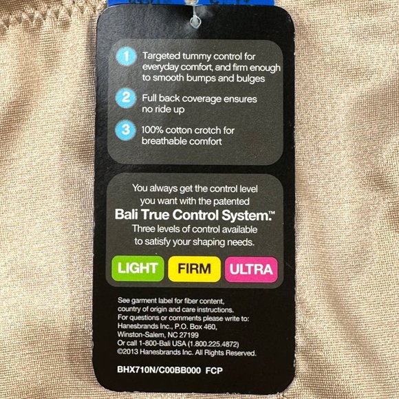 Bali Women's XL Panty Brief Shaper Firm Foundation True Control System Beige New - Picture 8 of 12